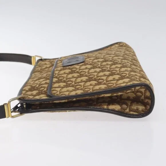 Authentic Christian Dior Trotter Canvas Shoulder Bag Brown - Picture 11 of 16
